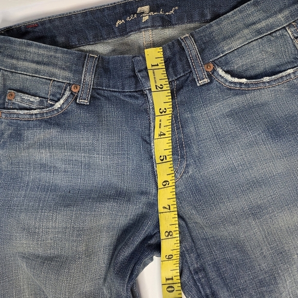 7 For All Mankind Jeans, A Pocket. Bootcut Flair,  Low Rise, 24 " Waist - Picture 8 of 16
